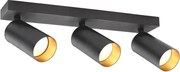 Lampă spot FILO 3xGU10/30W/230V negru/auriu