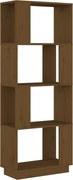 vidaXL Bibliotecă/Separator cameră maro miere 51x25x132 cm lemn pin