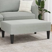 vidaXL Taburet, gri deschis, 77x55x31 cm, catifea