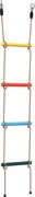 vidaXL Scară din funie pentru copii cu 4 trepte, multicolor