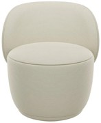 Fotoliu bej cu tapițerie din stofă bouclé KUON – Blomus