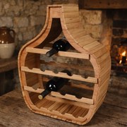 Suport sticle vin din lemn pentru 5 8 10 14 sticle.