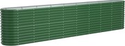 vidaXL Strat înălțat grădină 332x40x68 oțel vopsit electrostatic
