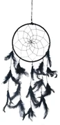 InDecor Prindător de vise din bumbac cu penenegre, 15 x 15 x 40 cm, S