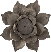 Suport pentru lumânare vintage din ceramică bej cu nuanțe de maro, 13x5,5 cm, „Eira"