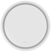 Oglinda pentru baie Dover 80 cm argintie