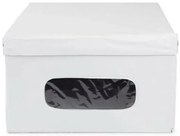 Compactor Cutie de depozitare pliabilă cu capac SMART, 50 x 40 x 25 cm, albă, S
