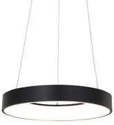 Lampă pendant design negru cu LED-uri reglabile - Ringlede