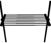 Wenko Raftă telescopică din sârmă Herkules, 73–120cm, negru