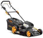 Riwall PRO RALM 4640 SPi - Mașină de tuns iarba cu autopropulsie fără fir cu motor fără perie de carbon 4 în 1, 40 V.