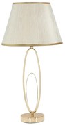 Lampadar cu o construcție aurie Mauro Ferretti Glam Flush, alb