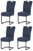 Set de scaune de sufragerie DCL-E2008 BLUE2, 4buc.