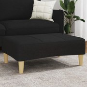 vidaXL Taburet, negru, 77x55x31 cm, material textil