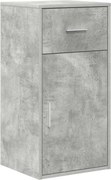 vidaXL Bufet cu sertar Gri din beton 38 x 34 x 75 cm