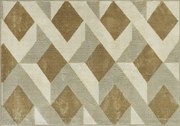 HOMCOM Covor Modern Hipoalergenic și Lavabil cu Efect 3D 230x160cm Galben | Aosom Romania