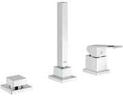 Grohe Eurocube Baterie cada dus cu 3 gauri, montaj pe cada