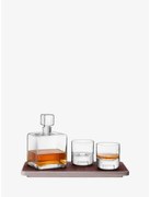 Set pentru whisky cu tavă din frasin cu furnir de plută - LSA International