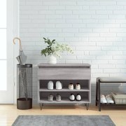 vidaXL Pantofar, gri sonoma, 70x36x60 cm, lemn prelucrat