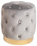 Taburete Modern Barock 35cm, gri/ auriu