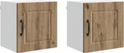 vidaXL Dulap de bucătărie 2 pcs Stejar Artizanal 40 x 31 x 40 cm