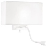 Lampă LED flexibilă de perete Ideal Lux HOTEL 1xE27/60W/230V + LED/1,5W alb