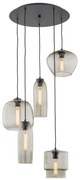 Lustra cu 5 Pendule sticla design decorativ SERAFINO