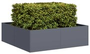 vidaXL Jardinieră Antracit 100x100x30 cm Oțel
