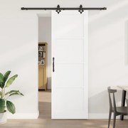vidaXL Ușă Culisantă Manual Alb și negru 78 x 232 cm