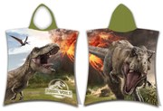 Poncho pentru copii pentru 3-8 ani din bumbac Jurassic World "Volcano" – Jerry Fabrics