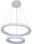 Brilagi - Pendul LED dimabil pe cablu FALCON SLIM LED/68W/230V Ø 50 cm alb + telecomandă
