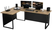 Masă PC de colț Vintid (Stejar craft + Negru). 1054977