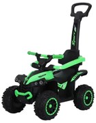 ATV pentru copii si bebe NOVOKIDS™ Little Beast, Cu melodii si lumini, Maner de impins pentru parinti detasabil, Functie trotineta fara pedale,