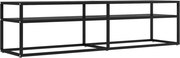vidaXL Comodă TV, negru, 160x40x40,5 cm, sticlă securizată
