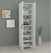 Dulap multifunctional cu 8 rafturi  culoare alb185x49x32 cm