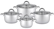 Set oale Rosberg R51210L8, 8 piese, 1.8/2.5/3.4/5.8 L, Inductie, Inox