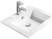 Mexen Salma chiuvetă încastrată în blat 54 x 47 cm, albă - 25395400