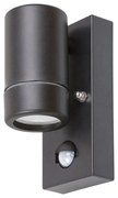 Aplica de perete exterior, cu senzor de miscare, protectie IP44, Medina negru