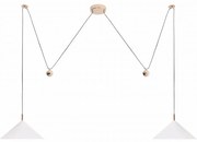 Lustra cu 2 pendule LED suspendate VULCANO II