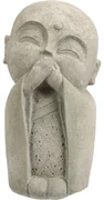 Decorațiune de grădină Buddha nu vorbește, 14,5 x27 x 13 cm, poliresină
