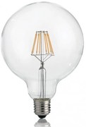Bec LED E27 8W GLOBO D125 TRASPARENTE 3000K 101347