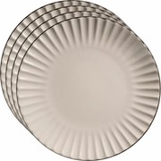 Mäser Set of 4 shallow plates OSITA – 27 cm, cream