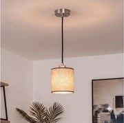 Brilagi - Lampă LED suspendată pe cablu NUBILA 1xE27/60W/230V Ø 14 cm negru/maro