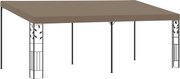 vidaXL Pavilion montat de perete, gri taupe, 6 x 3 x 2,5 m