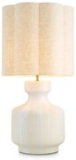 Veioza, Lampa de masa LUX, Ceramica, Alb, Lorena