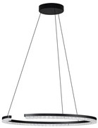 Lustra circulara aluminiu negru GREAMY D-65cm