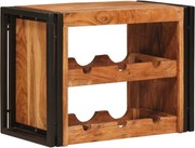 vidaXL Raft pentru vin Maro 100 x 45 x 33 cm Lemn Solid de Acacia