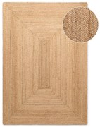 Covor în culoare naturală reversibil, țesut manual din iută 60x90 cm Sharmila Natural Brown – Hanse Home