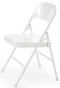 Scaun pliabil K565 alb H75 cm