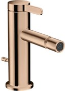 Baterie bideu red gold lucios cu ventil pop-up inclus Hansgrohe Axor One Red gold lucios