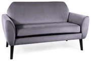 Canapea Mena Velvet, gri
